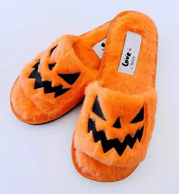 Halloween Pompoen Slippers