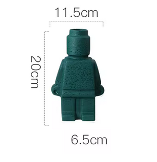 Afmetingen Lego Vaas Poppetje Groen