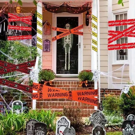 Halloween Warning Caution Tape - Waarschuwingslijn Halloween Decoratie