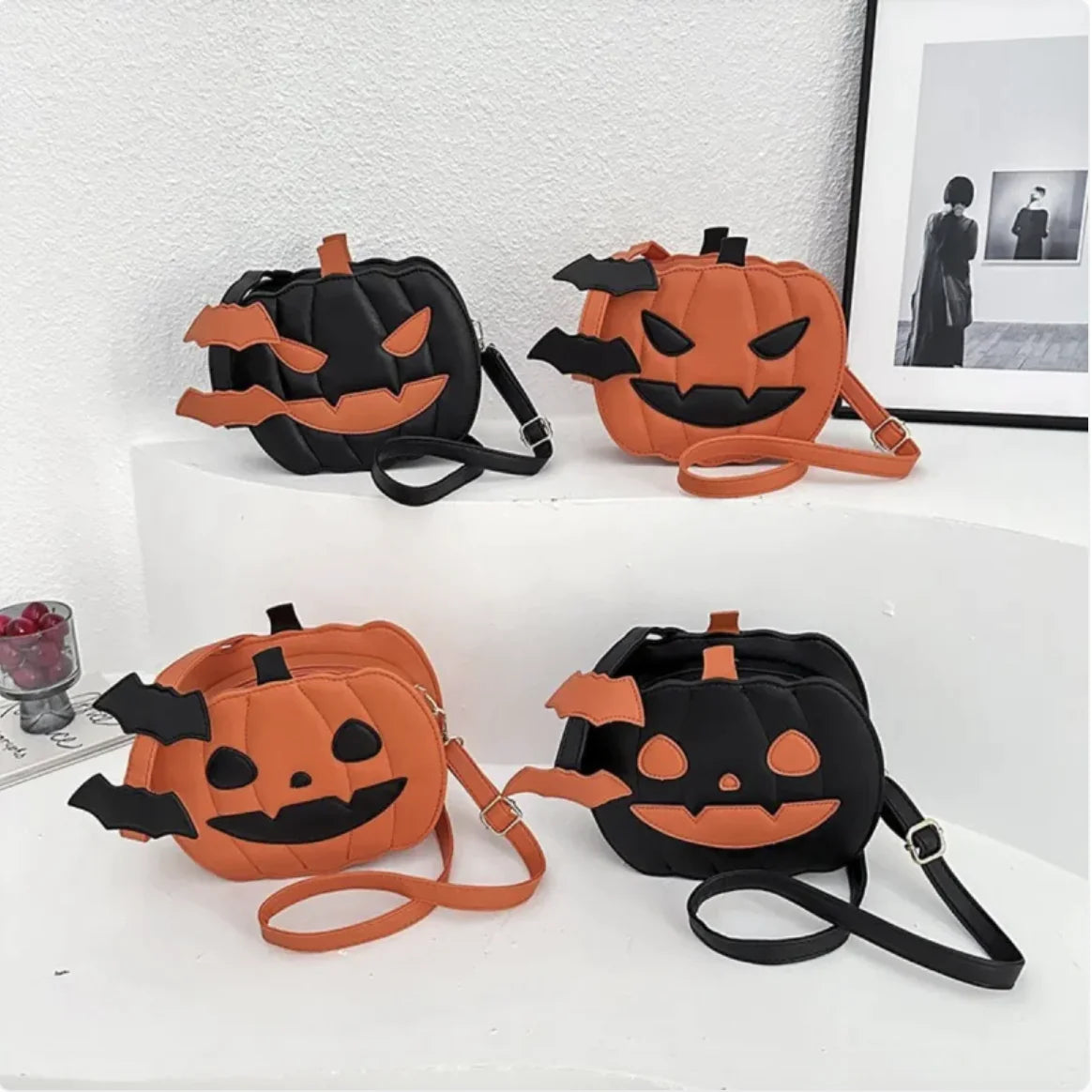 Halloween Pompoen Schoudertas - Leuke Schoudertas voor Halloween