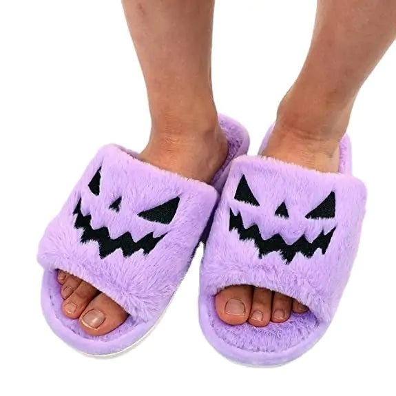 Halloween Pompoen Slippers