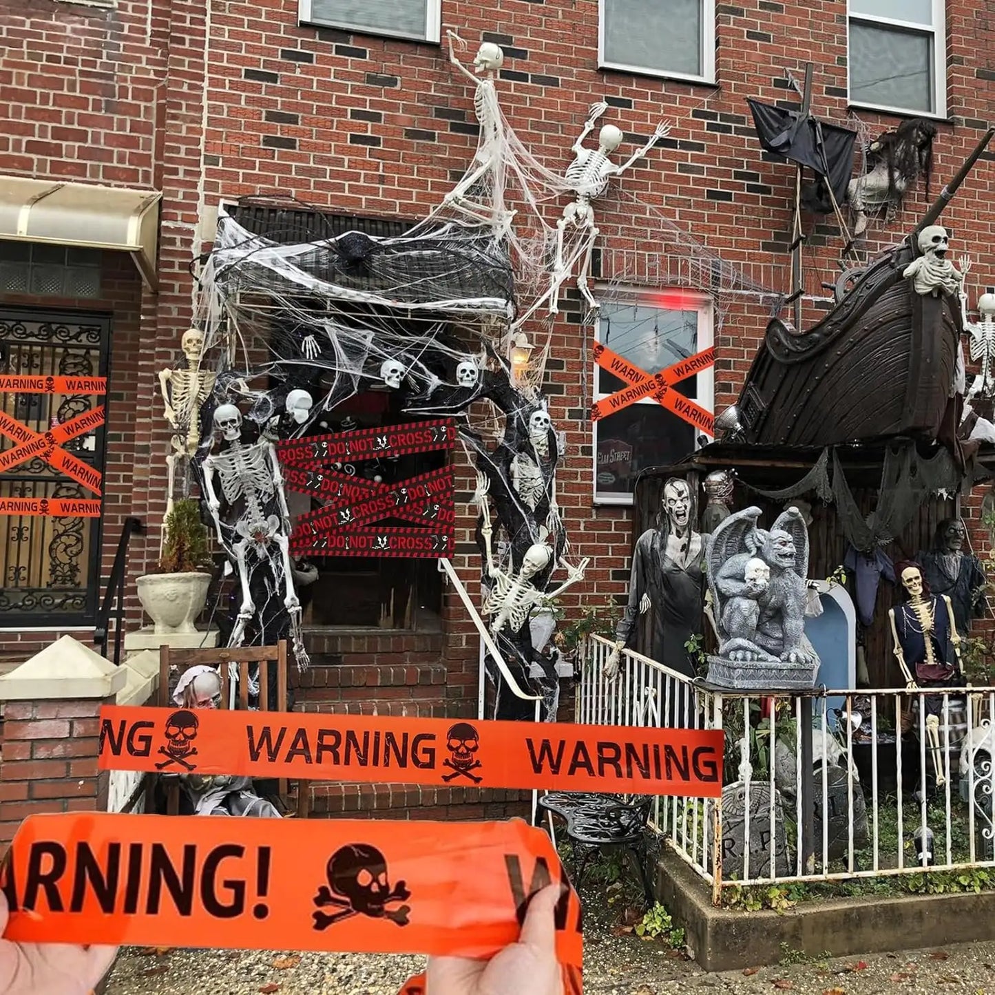 Halloween Warning Caution Tape - Waarschuwingslijn Halloween Decoratie