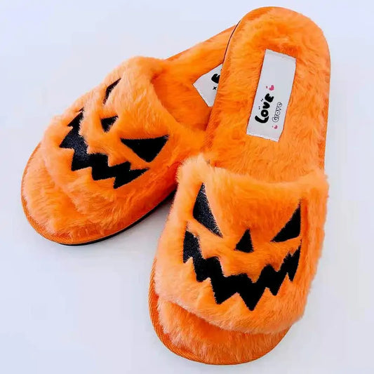 Halloween Pompoen Slippers