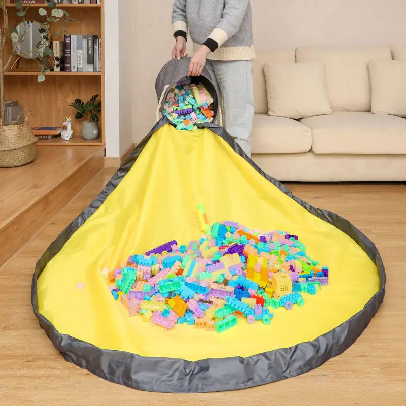 Mat-n-Store - Opvouwbare Speelgoedopbergmat Mand en Speelkleed in 1