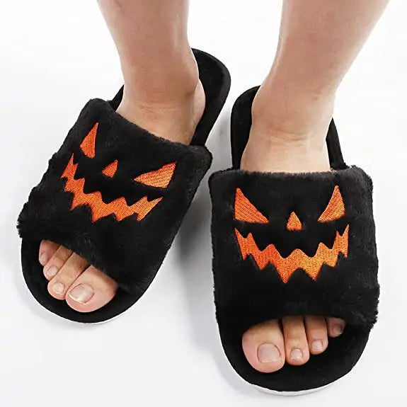 Halloween Pompoen Slippers